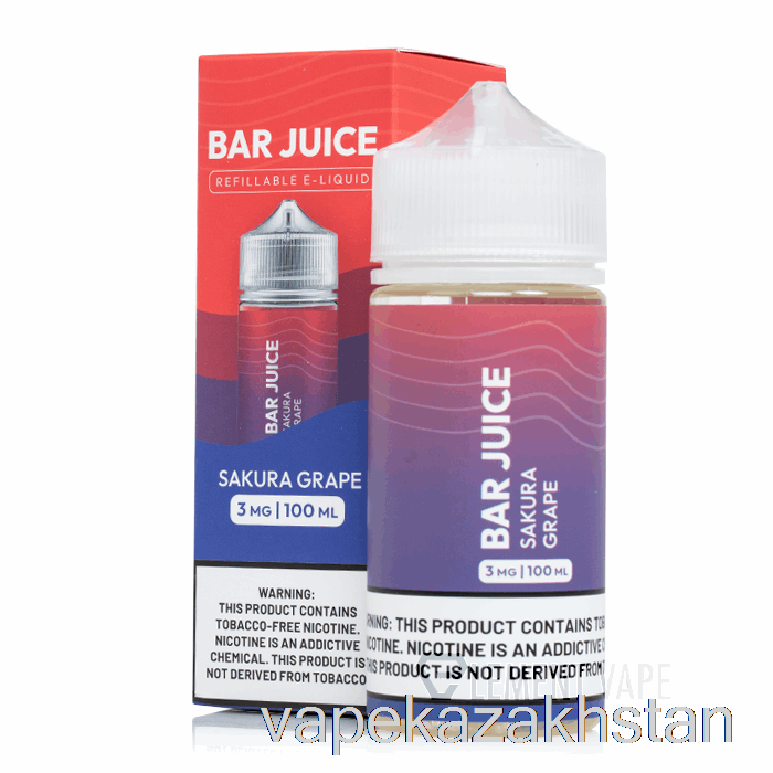 Vape Kazakhstan Sakura Grape - Bar Juice - 100mL 0mg